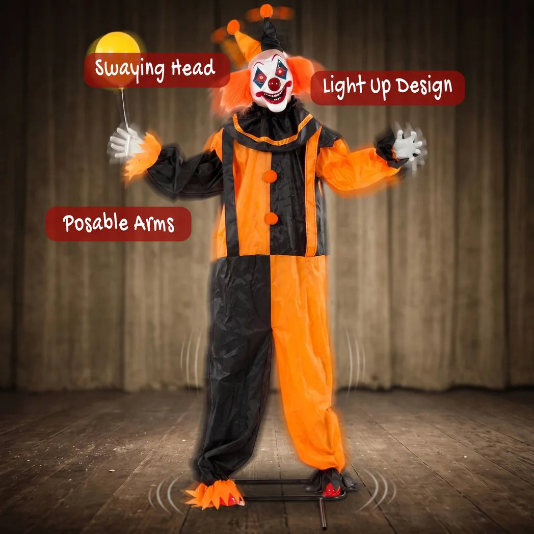 190cm scary clown animatronic with balloon - view 7