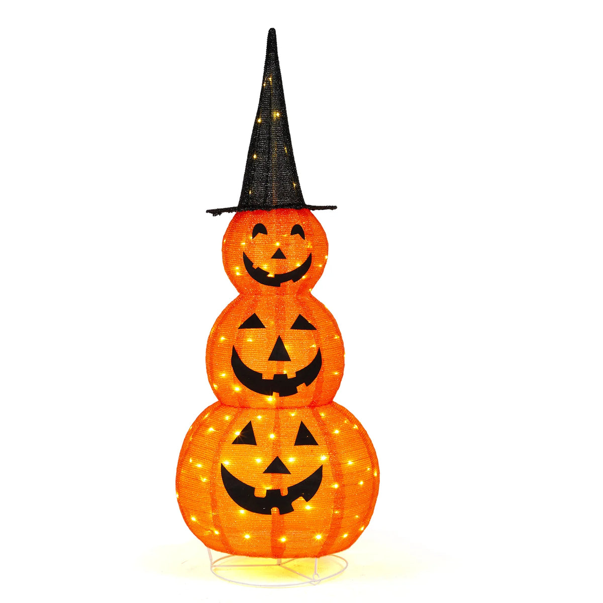 5ft light-up jack o lantern pumpkin with 100 LEDs