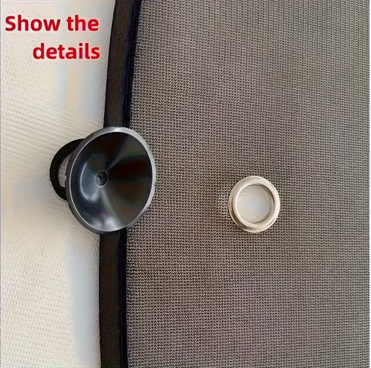 Car window sun shade folded for compact storage