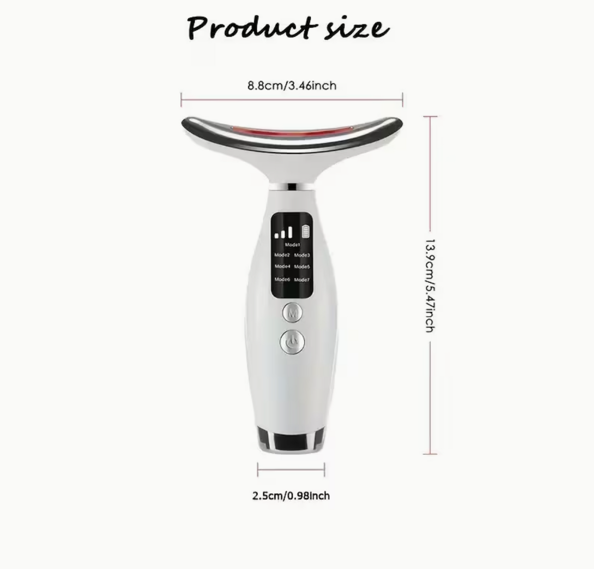 Facial and neck massager USB charging cable