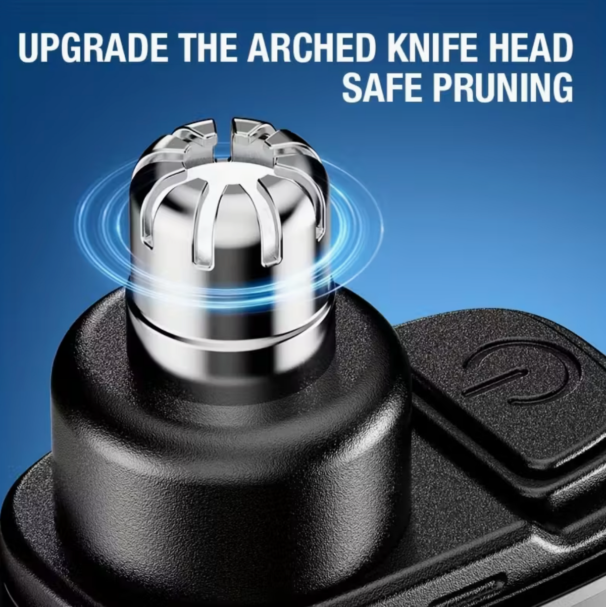 USB rechargeable nose and ear hair trimmer with digital display